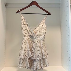 Lulu’s Spotted Romper XS Cream/Brown Spots